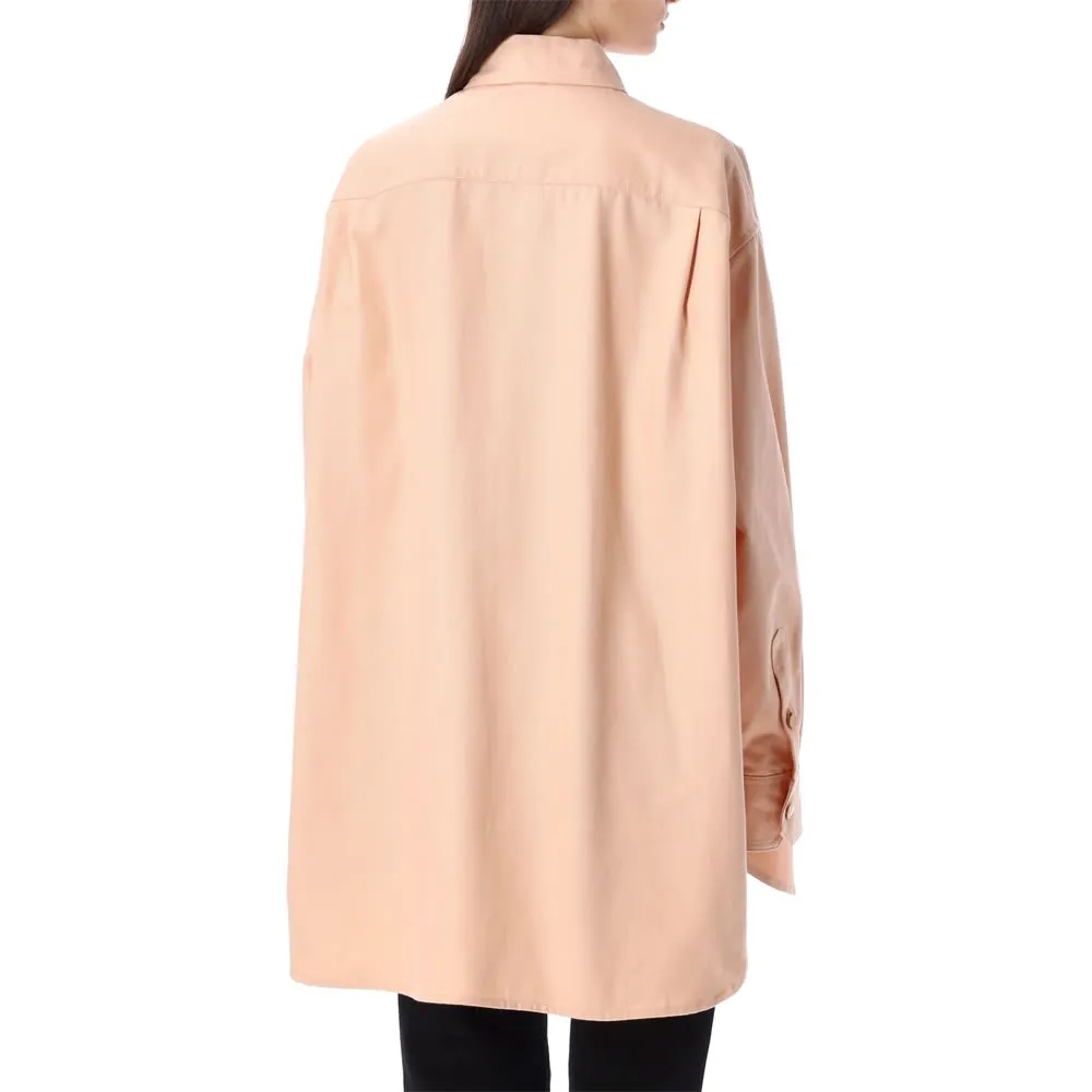 Logo-Patch Oversized Shirt