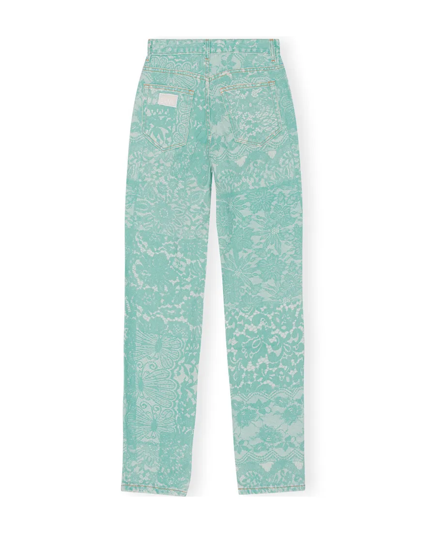 Lace Printed Swigy Jeans