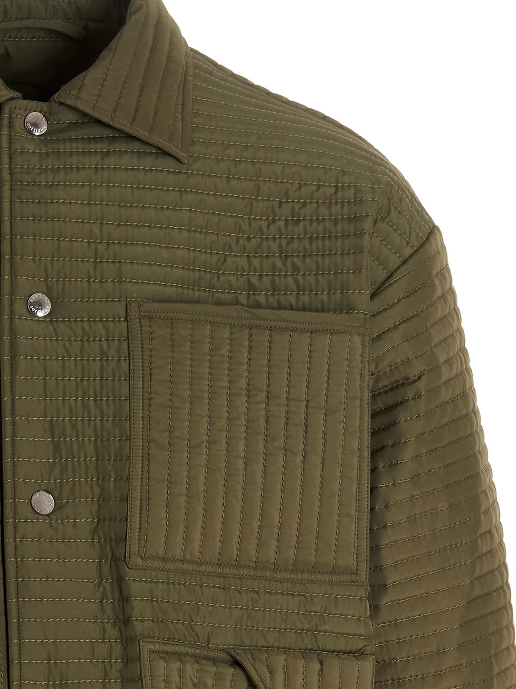 Quilted Striped Cotton Suit