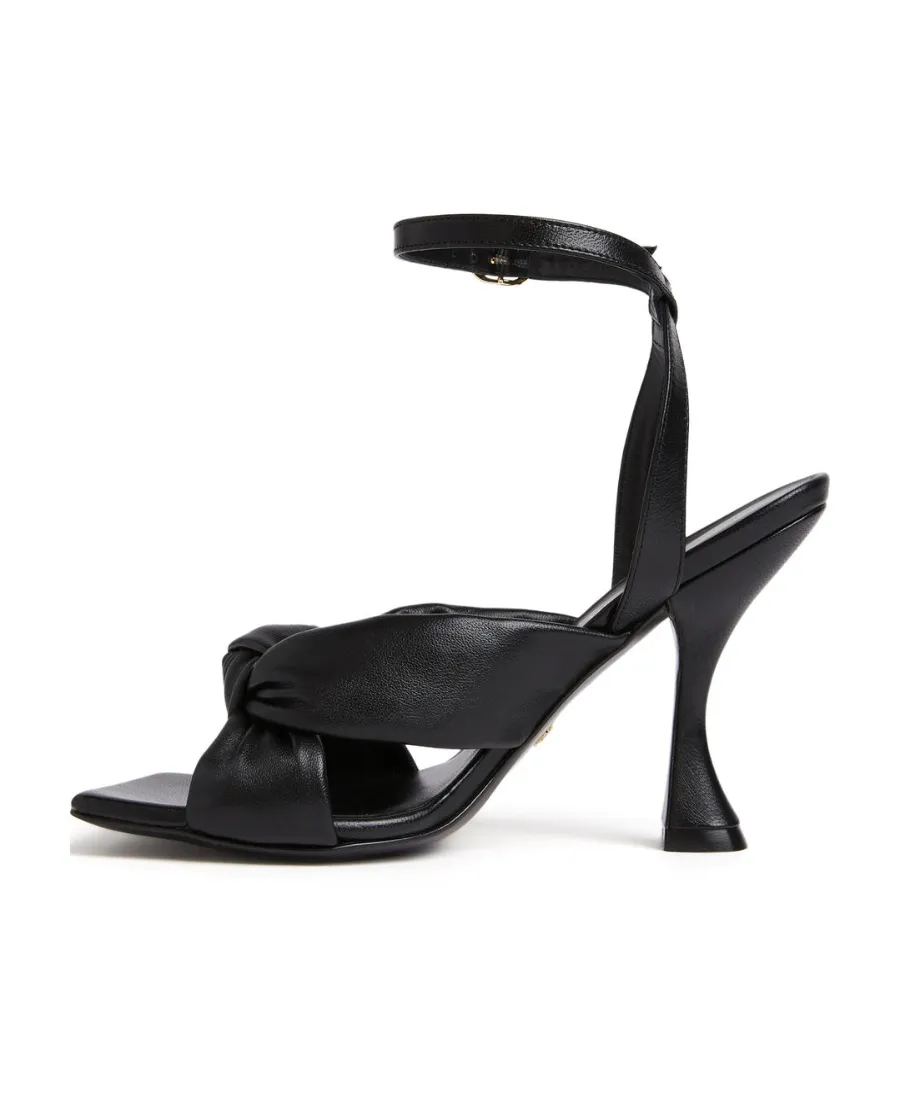 Stuart Weitzman Square-Toe Ankle-Strap Sandals