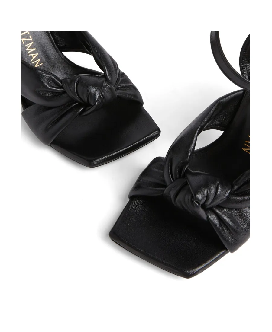 Stuart Weitzman Square-Toe Ankle-Strap Sandals