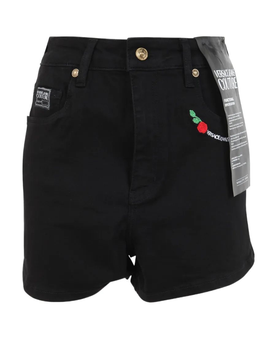 Embroidered-Logo Mini Shorts