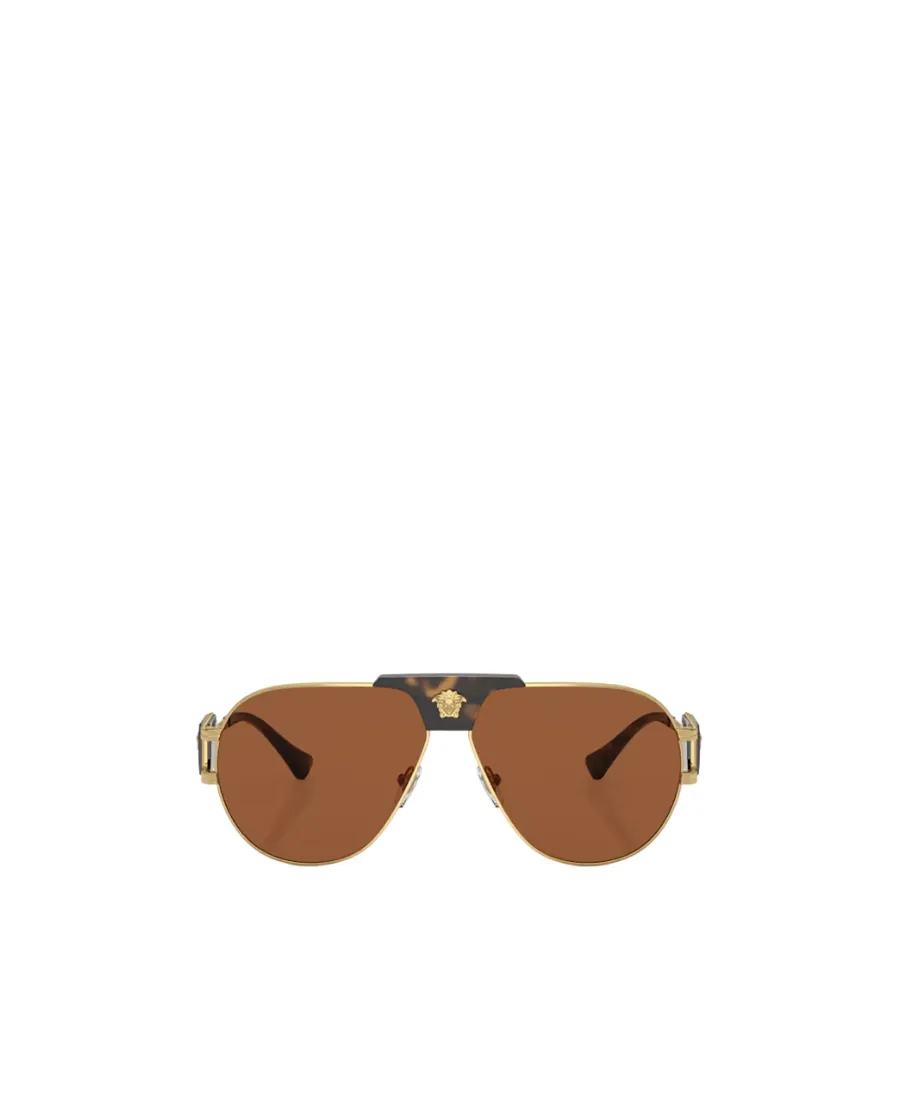 Versace Eyewear Aviator Frame Sunglasses