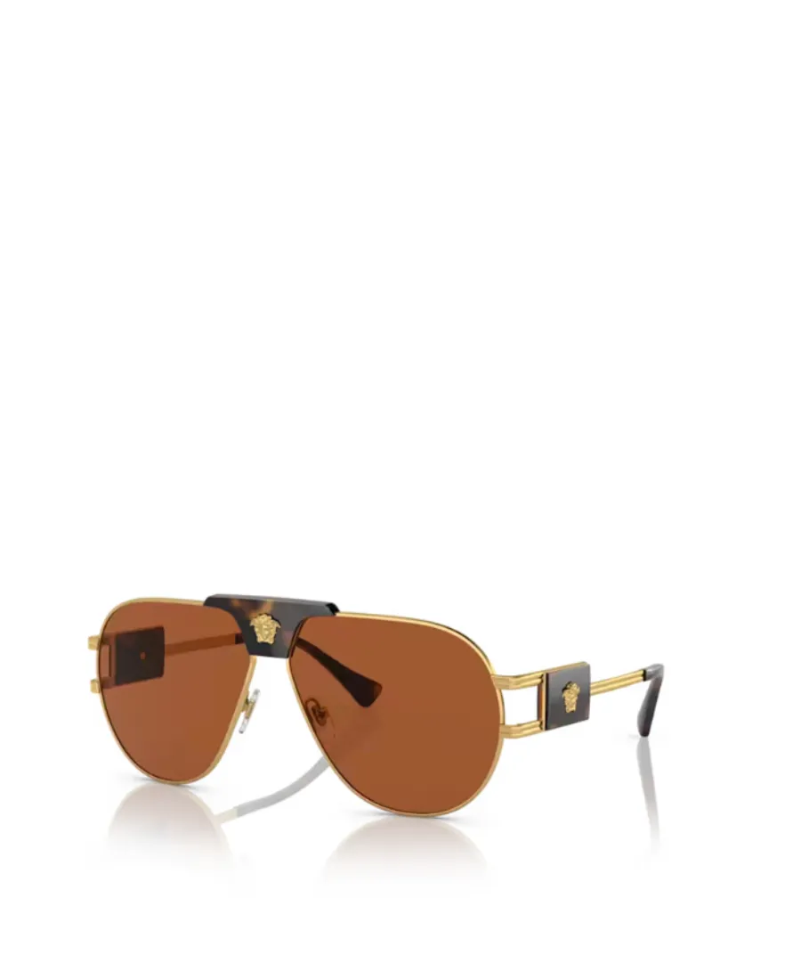 Versace Eyewear Aviator Frame Sunglasses