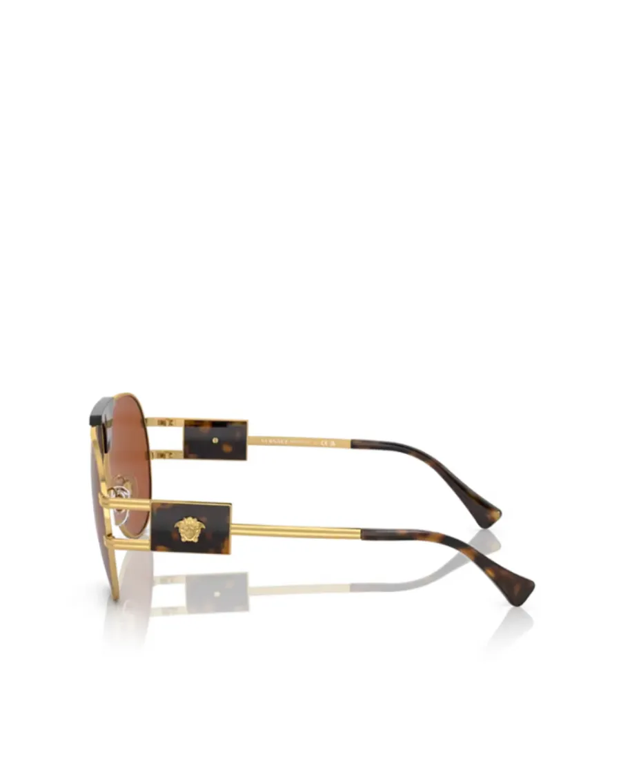 Versace Eyewear Aviator Frame Sunglasses
