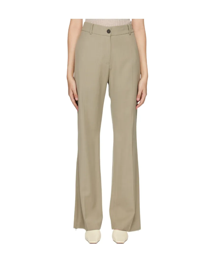 Casual Pants With Waist And Loop Straps