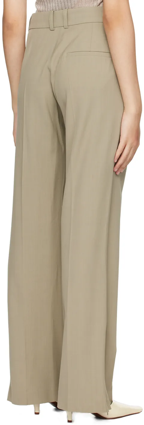 Casual Pants With Waist And Loop Straps