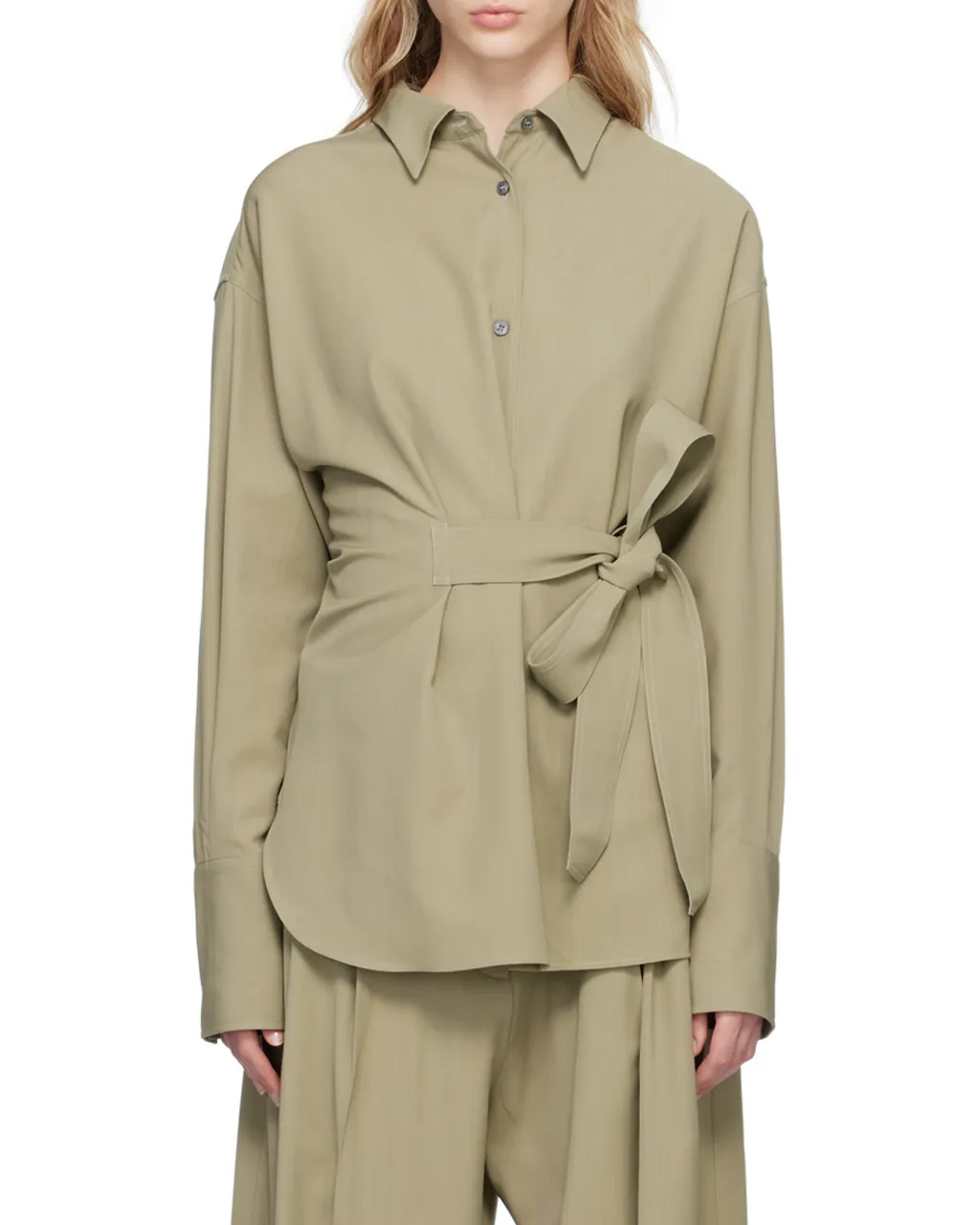 Long-Sleeved Strap Shirt