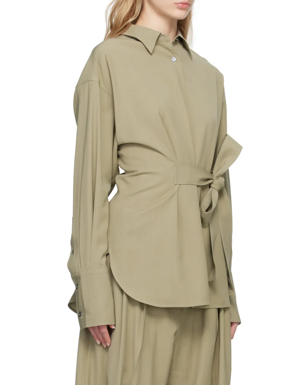 Long-Sleeved Strap Shirt