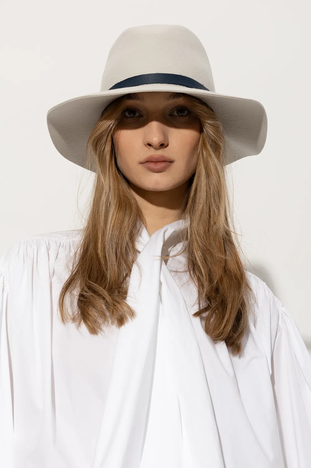 Wide-Brim Fedora Hat