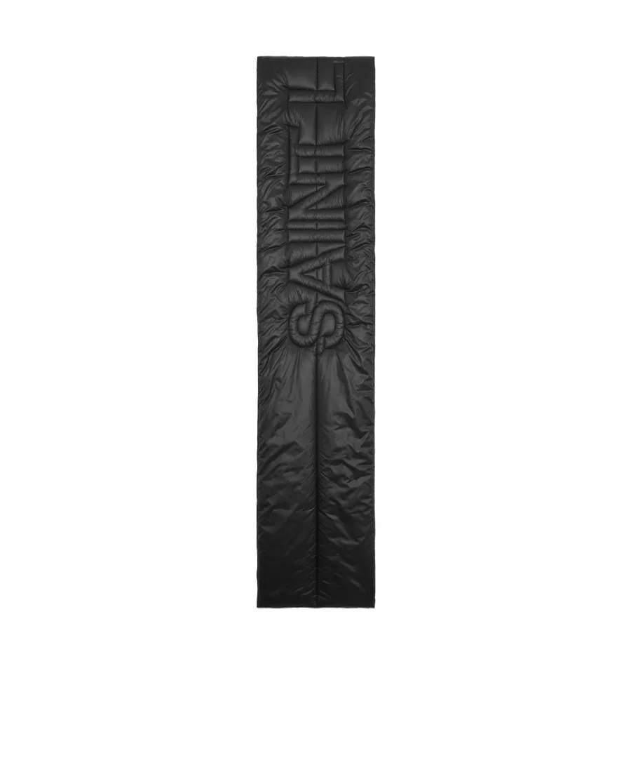 Saint Laurent Logo Patch Quilted Scarf