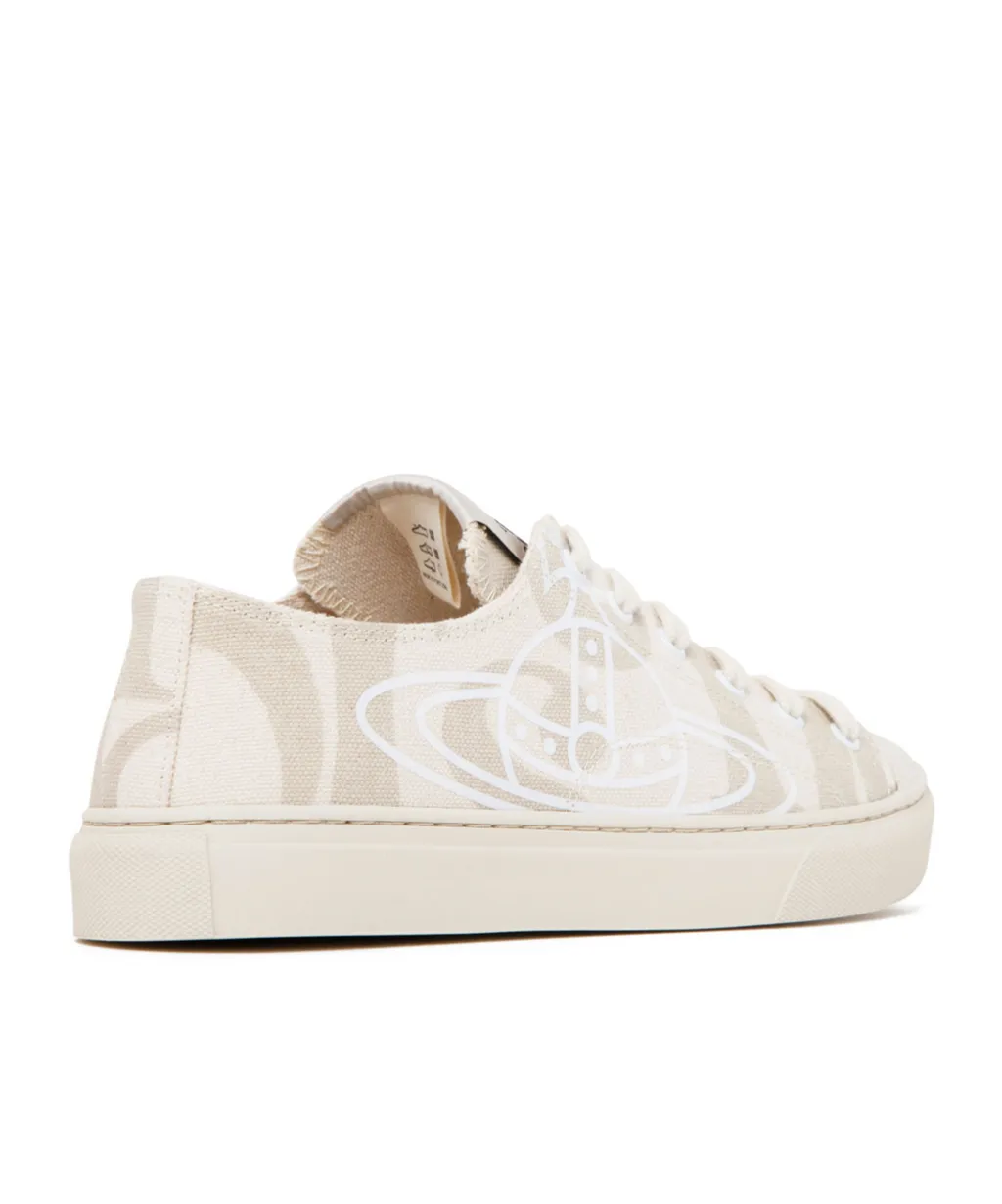 Orb-Print Canvas Sneakers