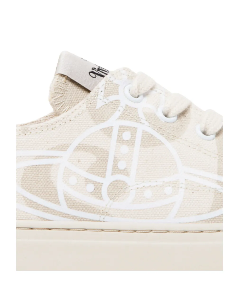 Orb-Print Canvas Sneakers