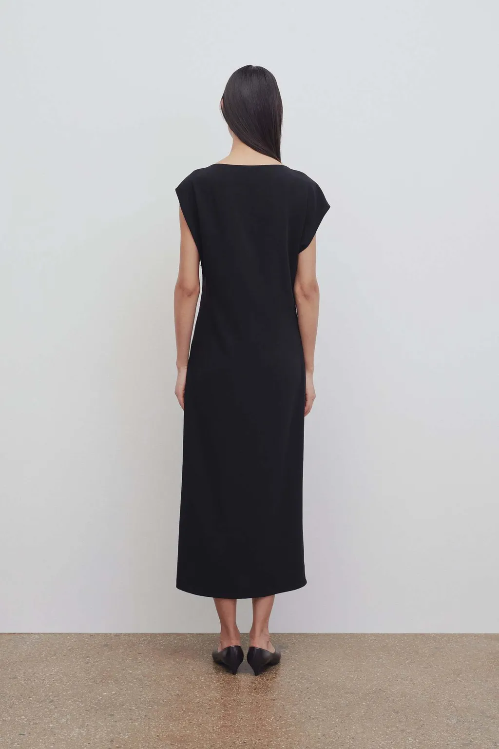 The Row Blathine Crewneck Midi Dress