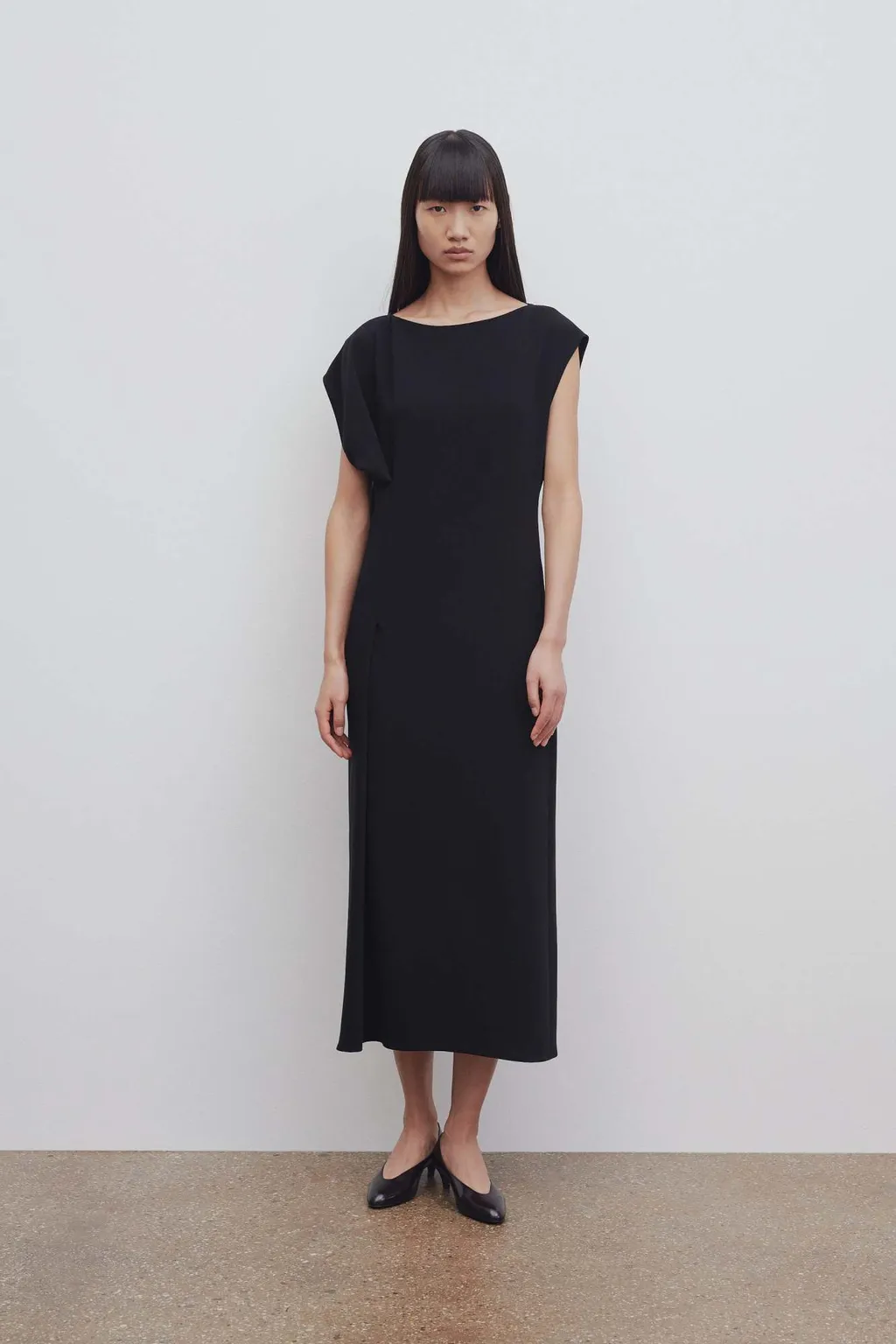 The Row Blathine Crewneck Midi Dress