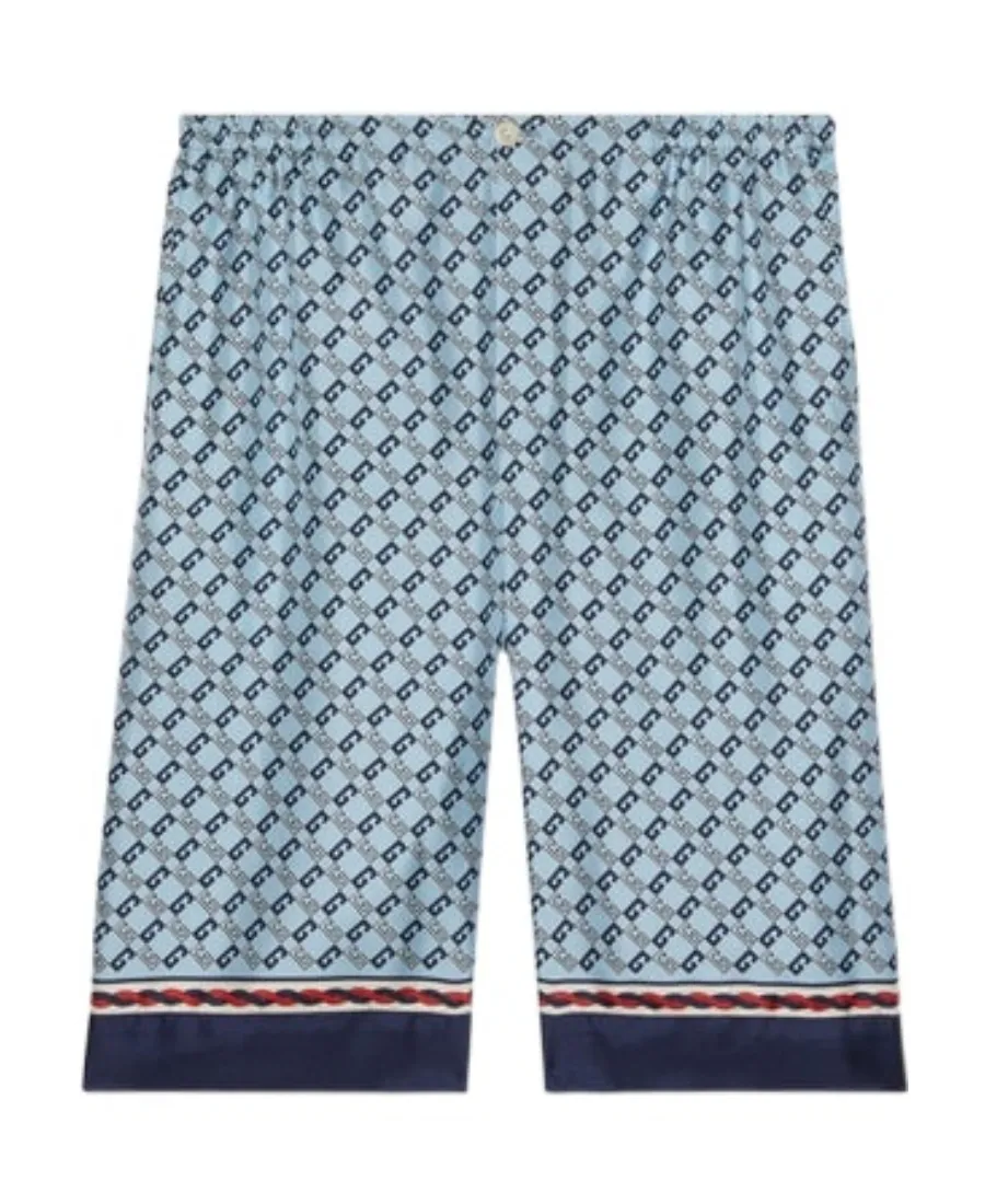 Gucci Monogram Pattern Knee-Length Shorts