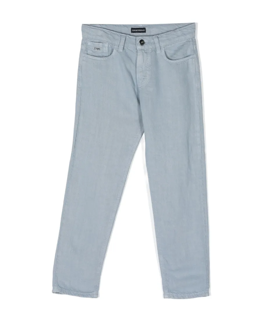 Emporio Armani Kids Straight Leg Denim Jeans