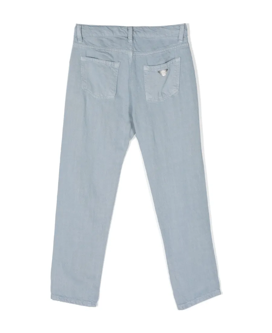 Emporio Armani Kids Straight Leg Denim Jeans