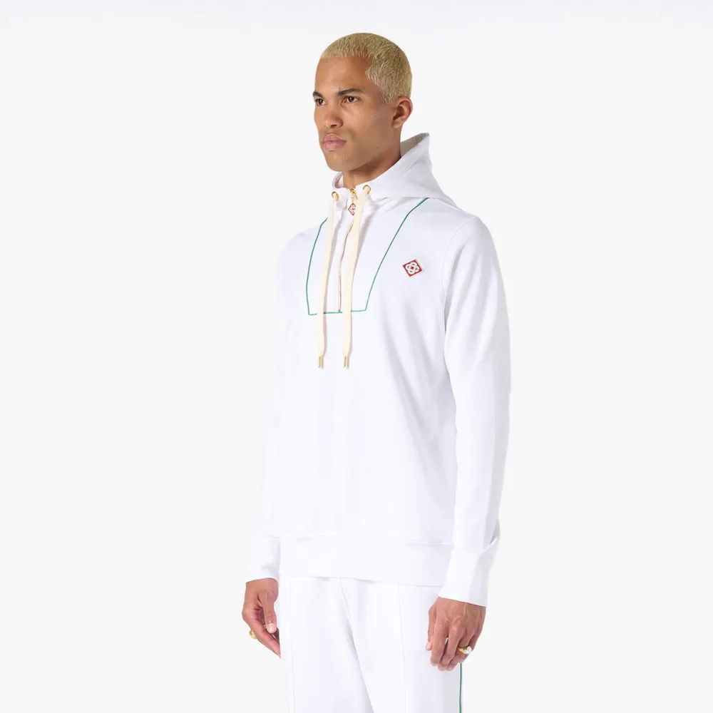 Half-Zip Drawstring Hoodie