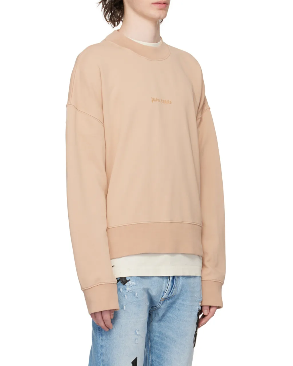 Palm Angels Logo-Printed Crewneck Sweatshirt