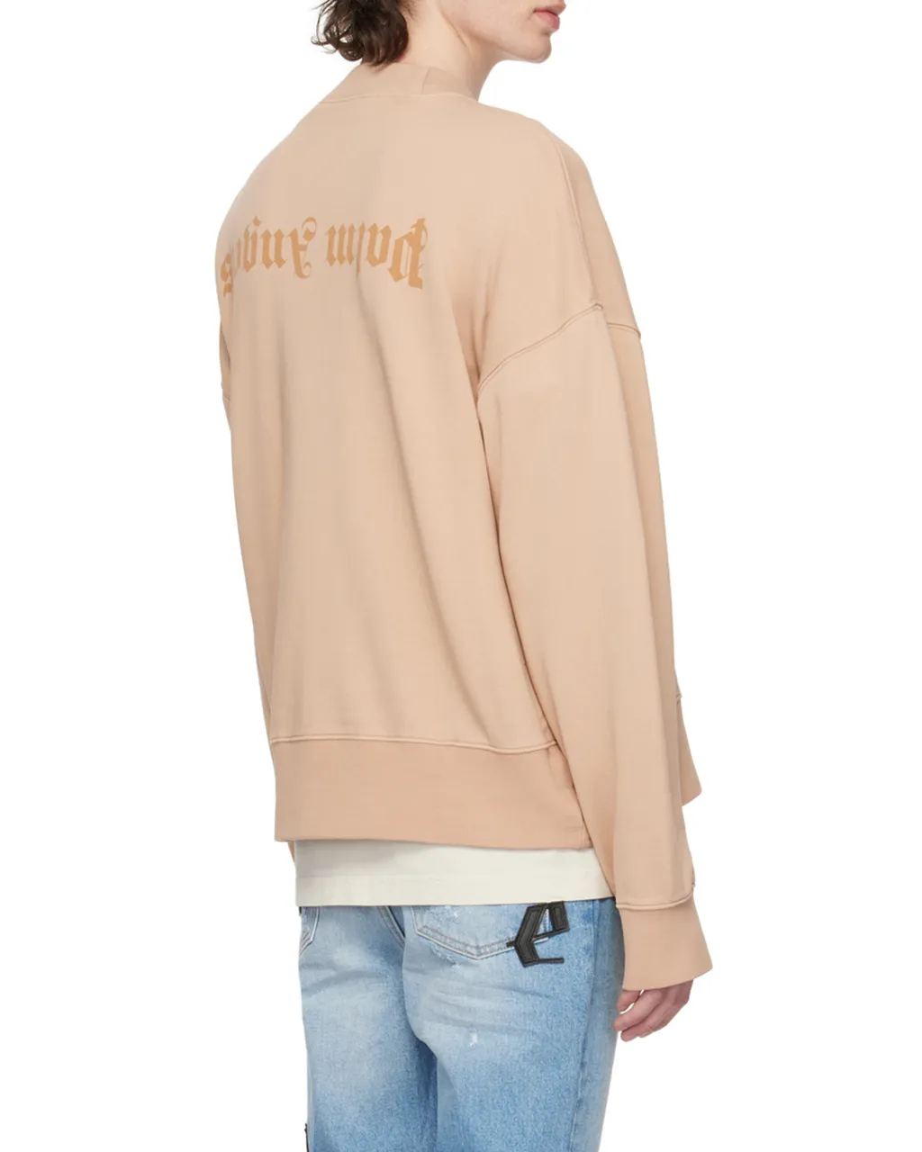 Palm Angels Logo-Printed Crewneck Sweatshirt