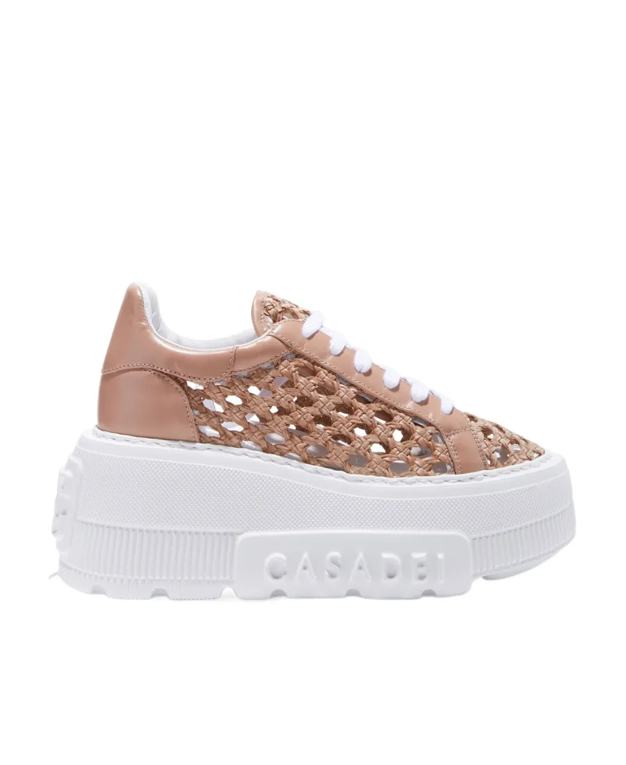 Round Toe Lacing Platform Wedges