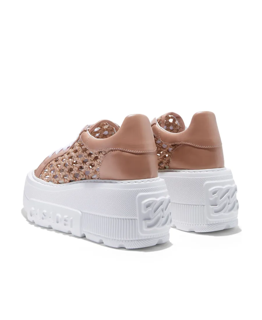 Round Toe Lacing Platform Wedges