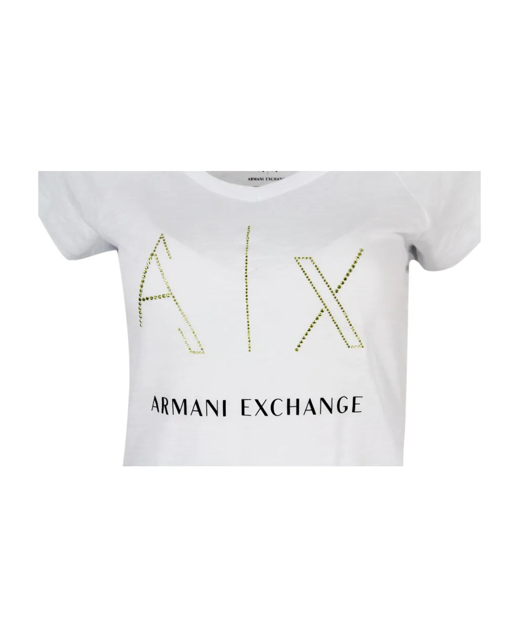 Armani Exchange Embellished V-Neck T-Shirt