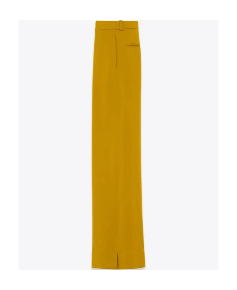 Saint Laurent High Waist Wide Leg Pants