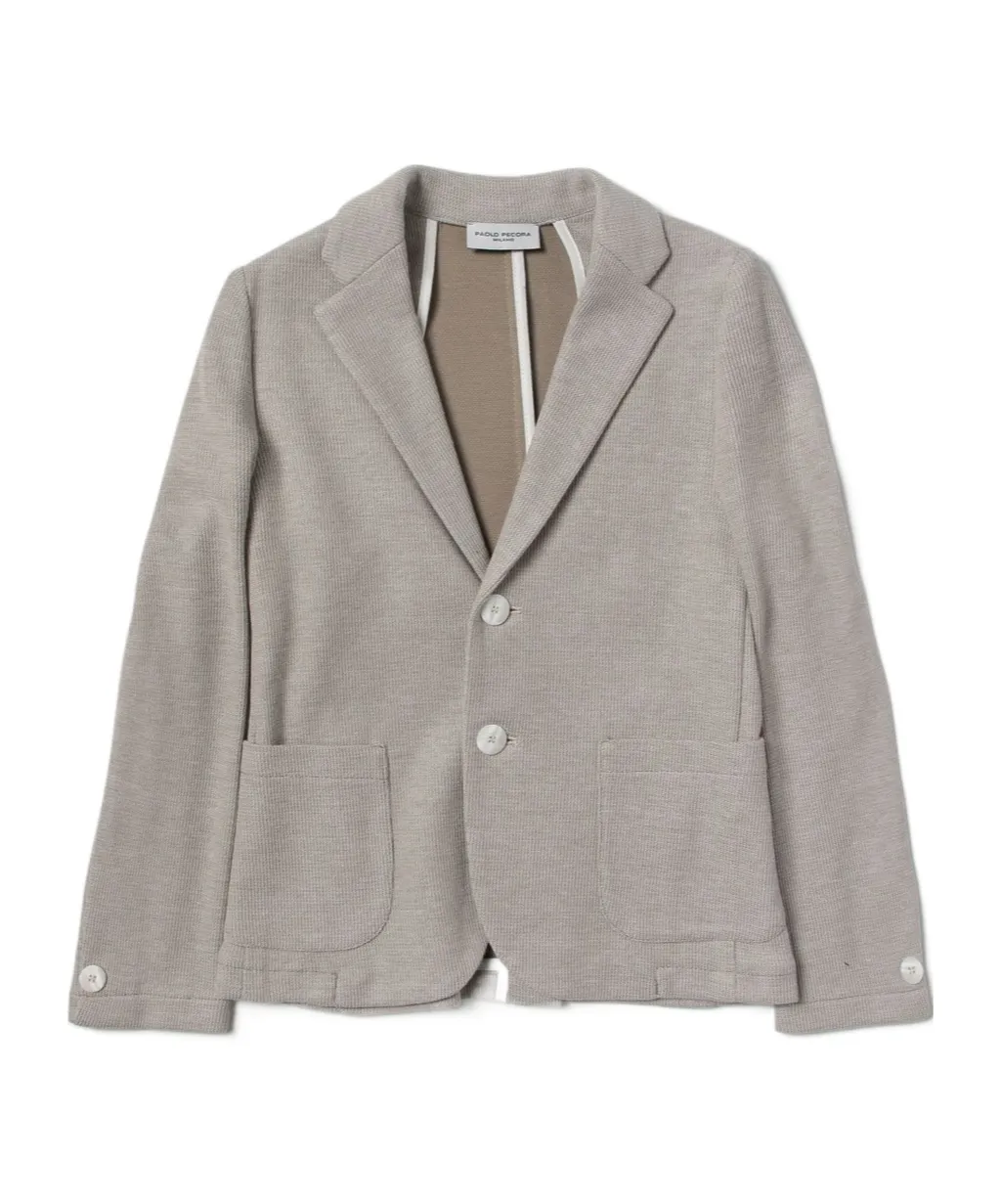 Single-Breasted Cotton Blazer
