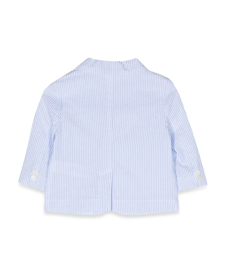 Il Gufo Single-Breasted Striped Blazer