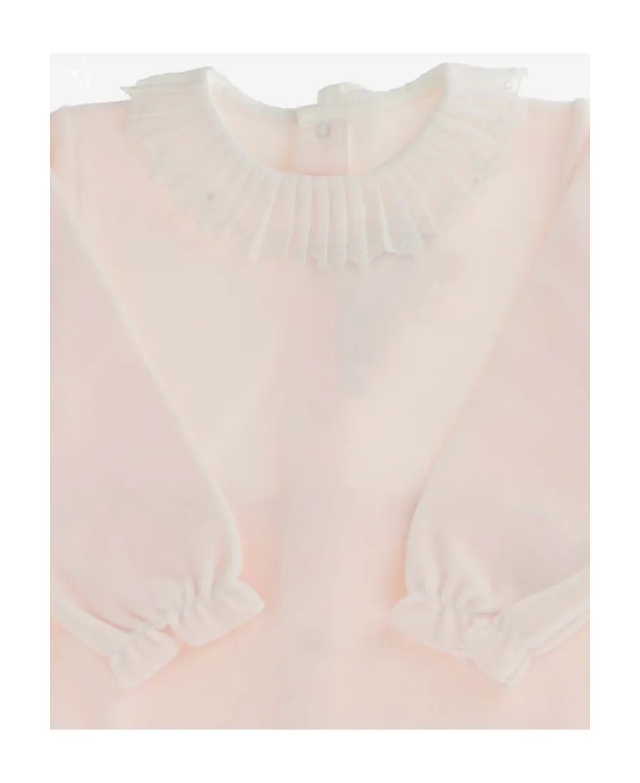 Ruffle-Detail Long-Sleeve Pyjama