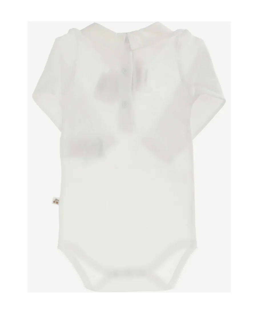 Bonpoint Septembre Logo-Embroidered Bodysuit