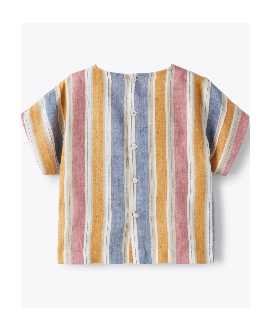 Striped Short-Sleeved Top