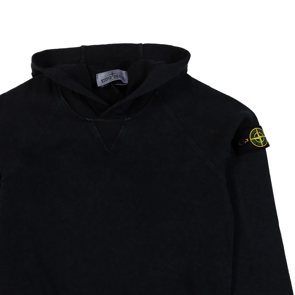 Stone Island Junior Logo Patch Long-Sleeved Hoodie
