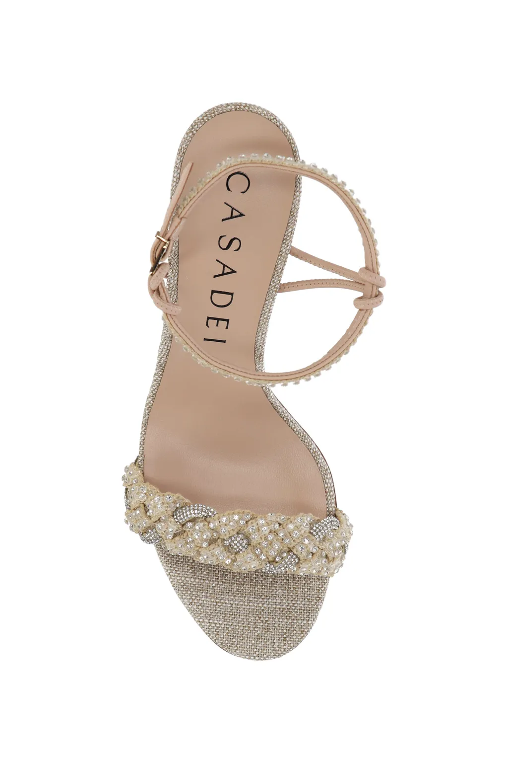 Casadei Astro Embellished Open Toe Sandals