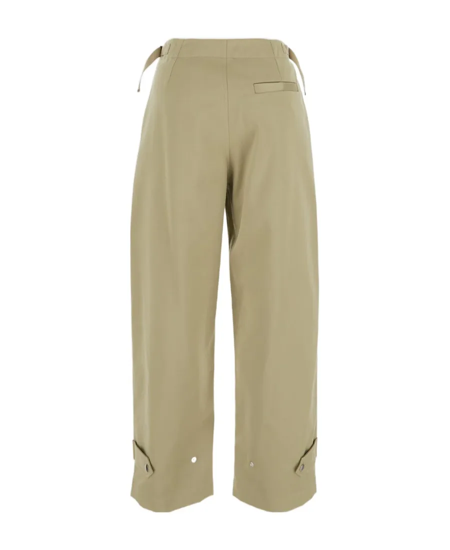 Burberry Straight-Leg Buckle-Waist Trousers