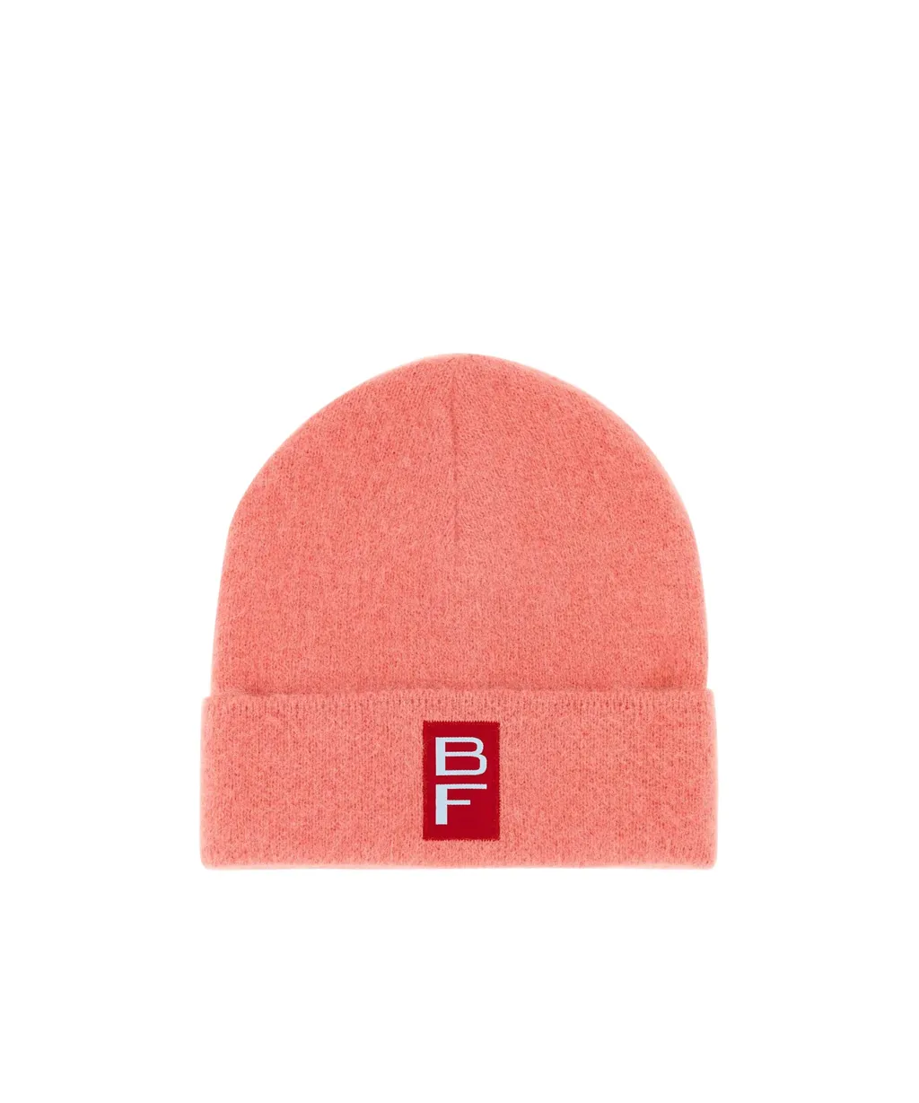 By Far Logo Patch Ribbed Beanie