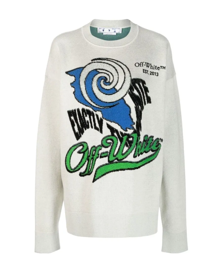 Intarsia-Logo Jumper