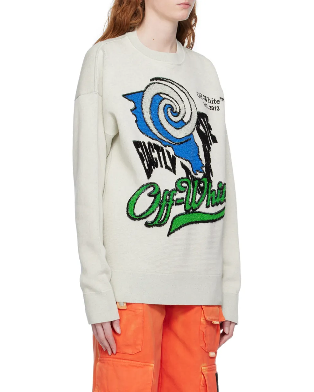Intarsia-Logo Jumper