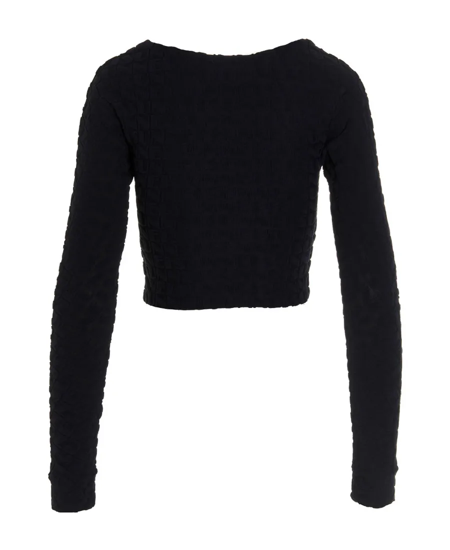 Long-Sleeved Blouse With Round Neck