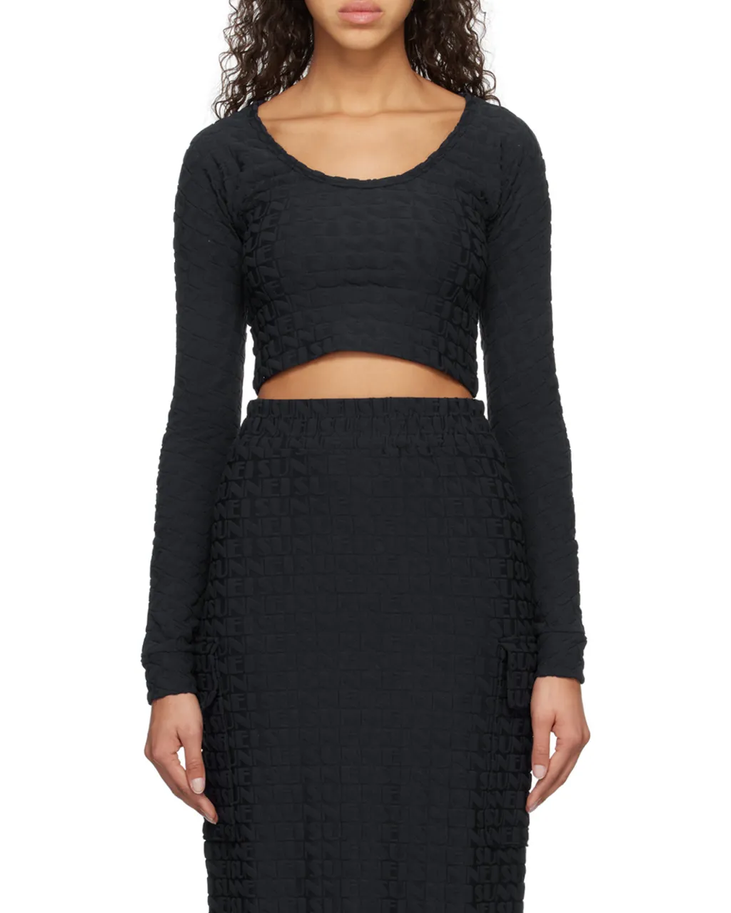 Long-Sleeved Blouse With Round Neck