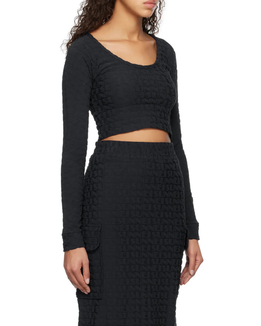 Long-Sleeved Blouse With Round Neck