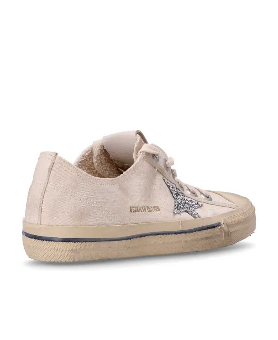 Golden Goose Deluxe Brand V-Star Glittered Sneakers