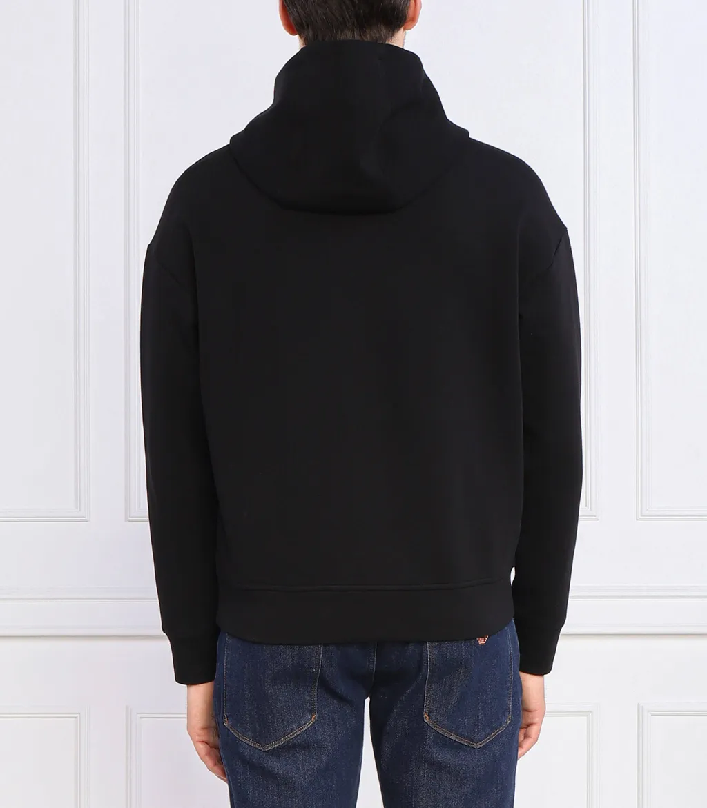 Sequin-Embellished Drawstring Hoodie