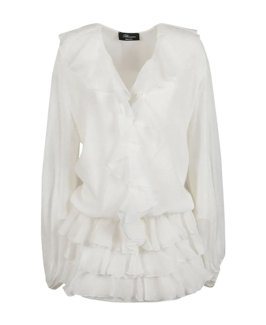Ruffle Trim Blouse