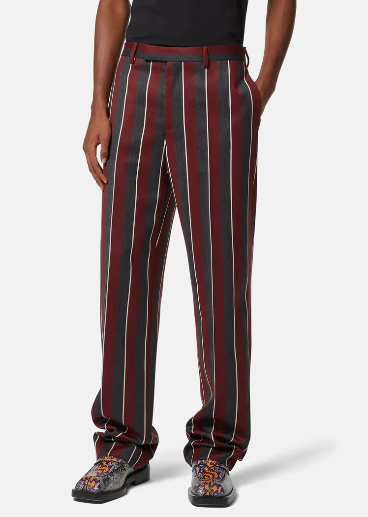 Formal Striped Trousers
