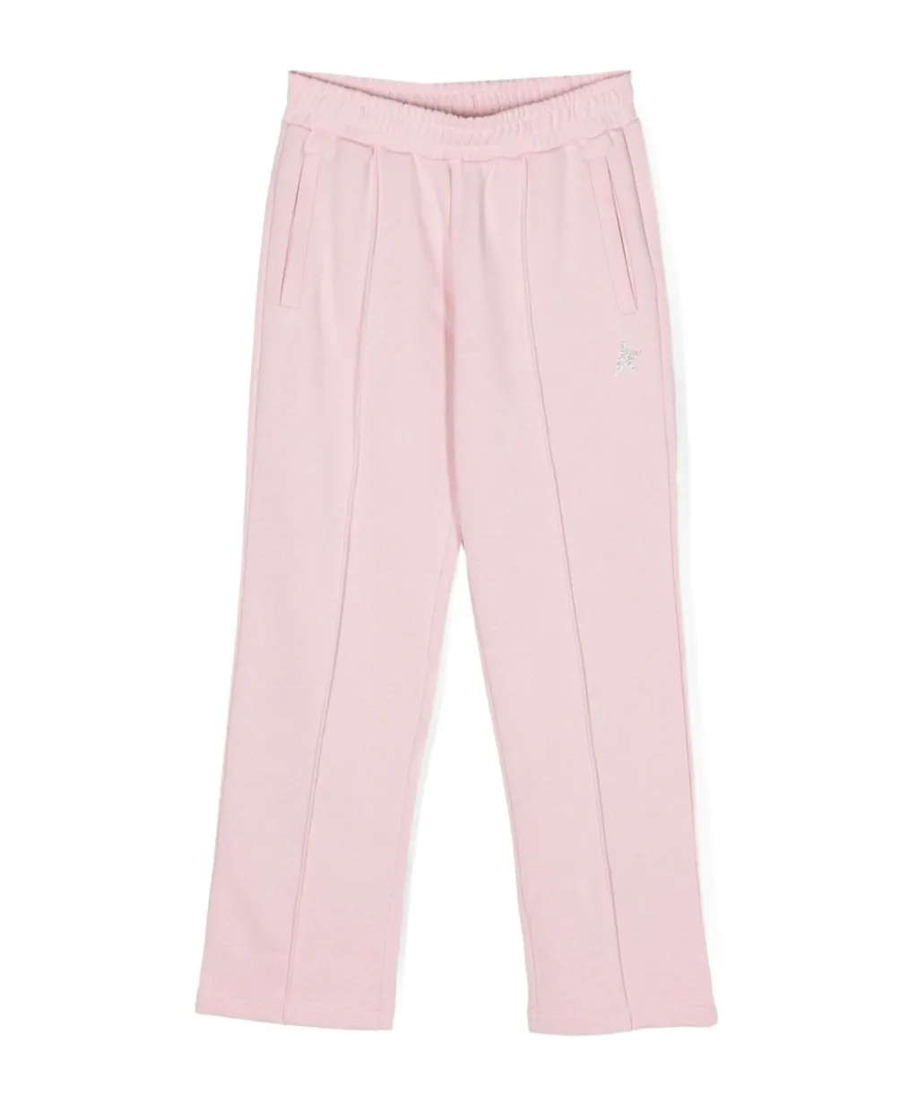 Golden Goose Kids Logo Embroidered Track Pants