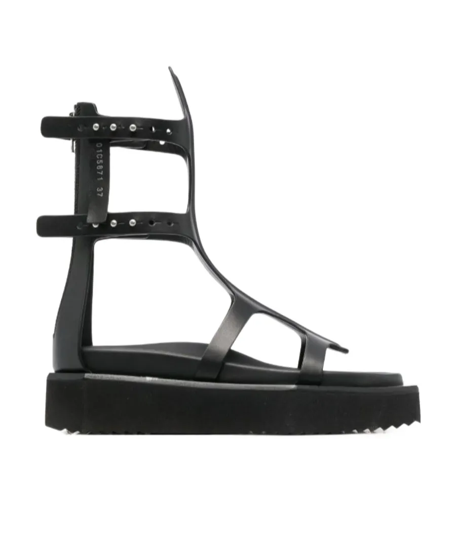 Rick Owens Turbo Cyclops Zipped Spartan Sandals