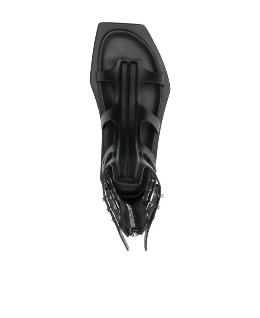 Rick Owens Turbo Cyclops Zipped Spartan Sandals